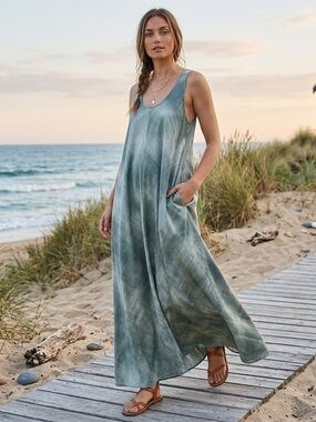 athleta beach dresses Beach Club Billow Shift Dress in Pearl by Antipodean – Frockaholics at  Momento Dezigns main image 1